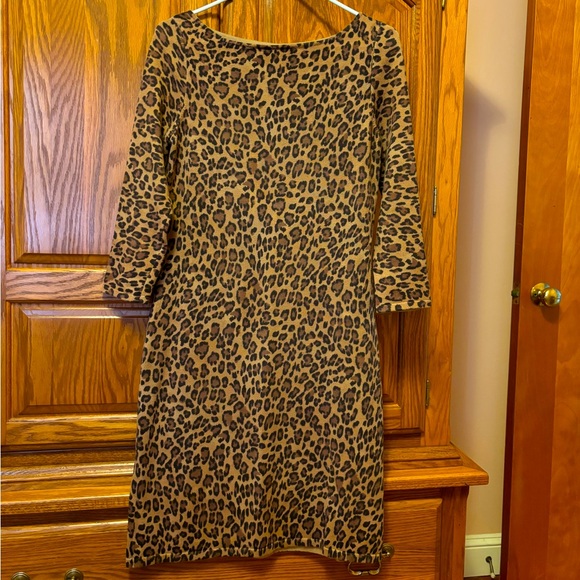 Lauren Knit Leopard Dress Medium - Picture 1 of 4